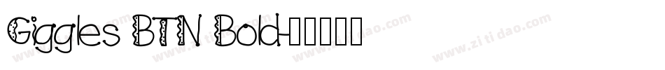 Giggles BTN Bold字体转换